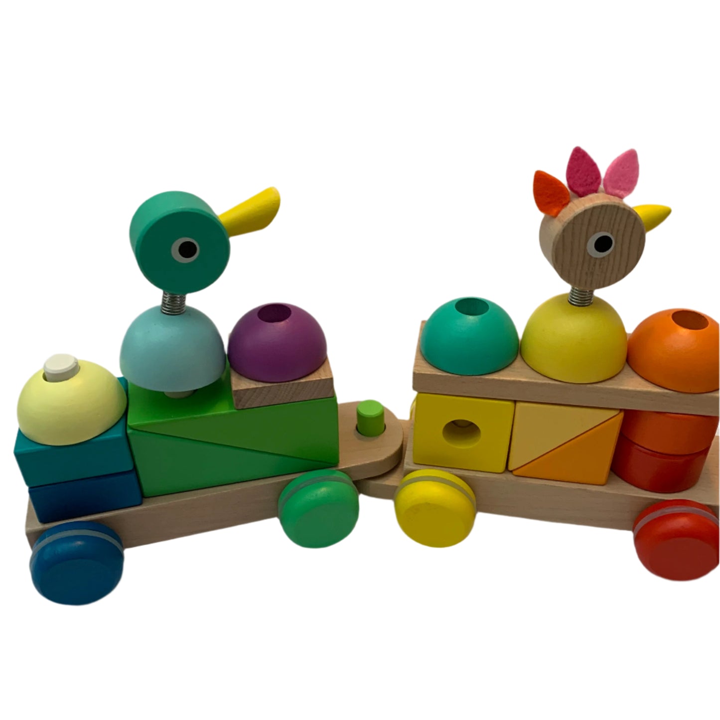 Janod wooden pull-along train