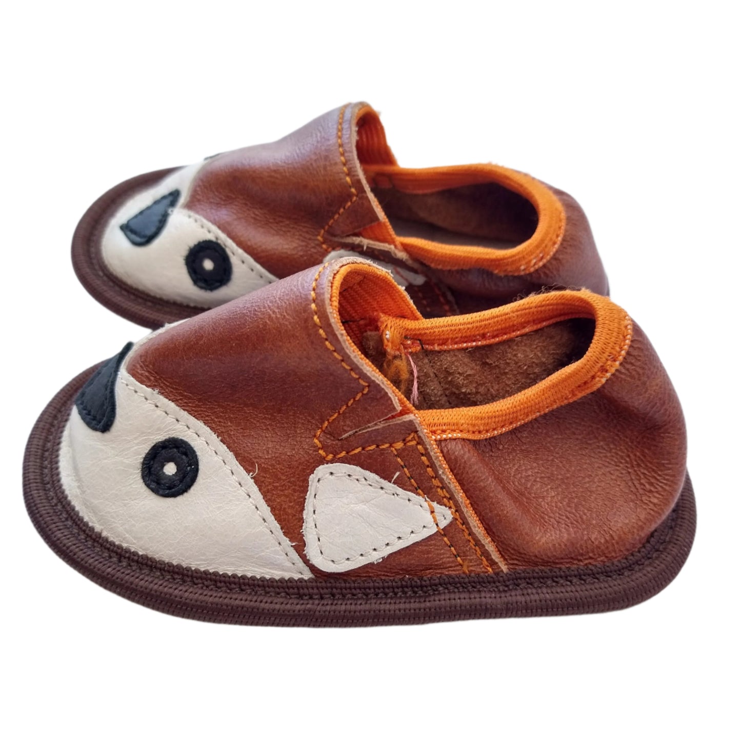 Leather slippers - size 21