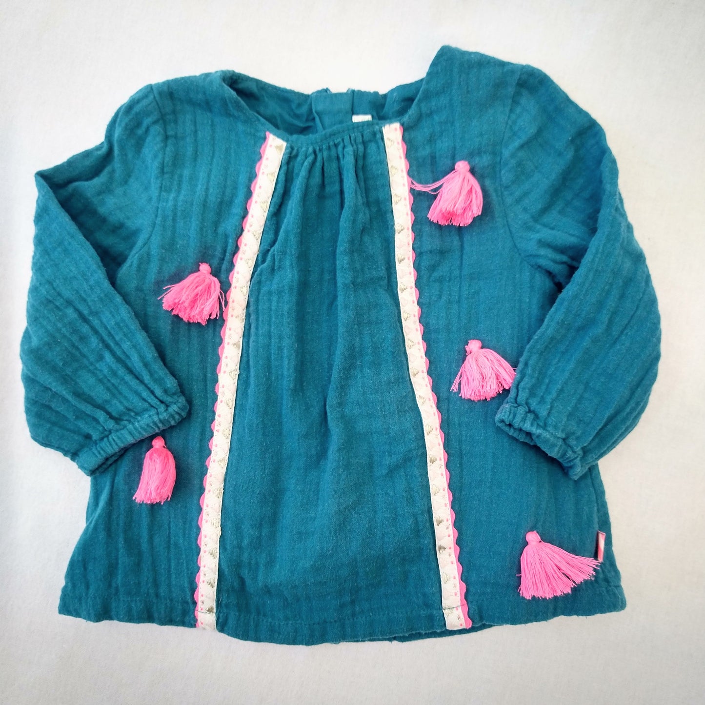 Billieblush tasseled shirt - 12 mo