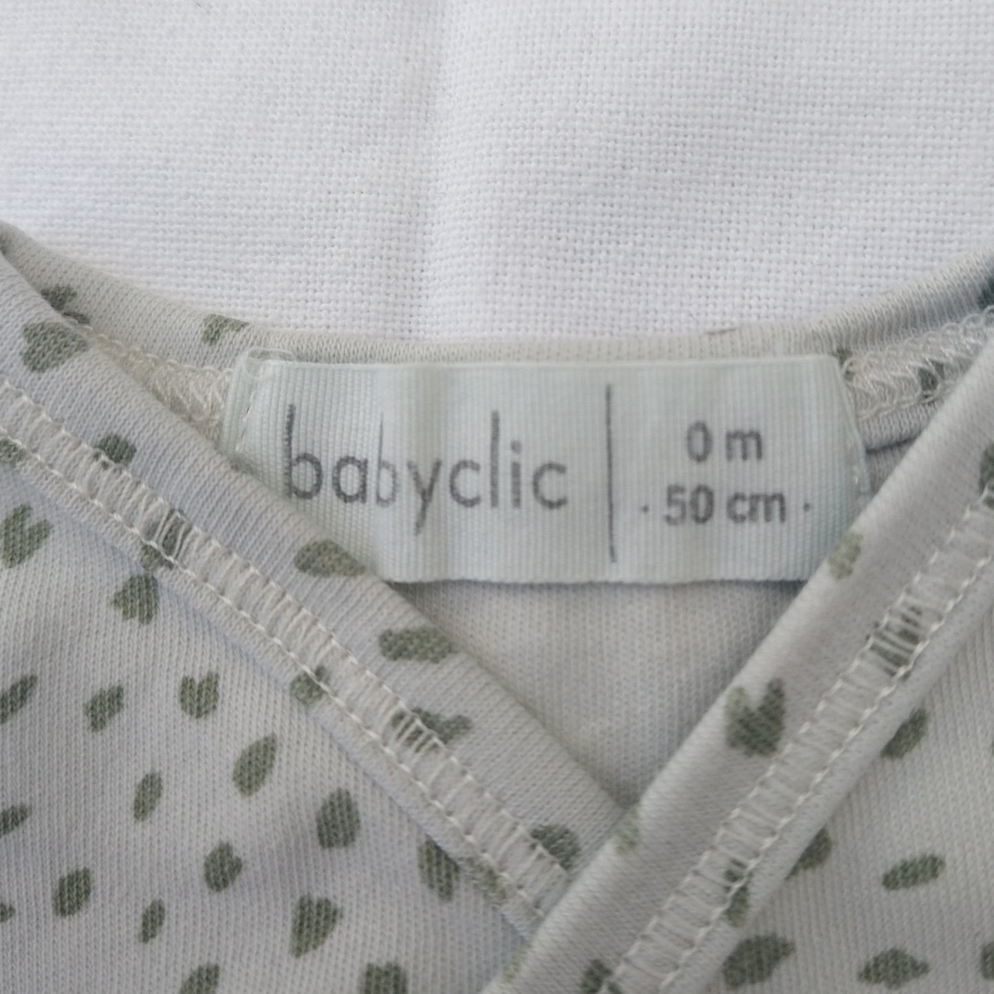 Babyclic onesie body - 0-3 mo/50cm