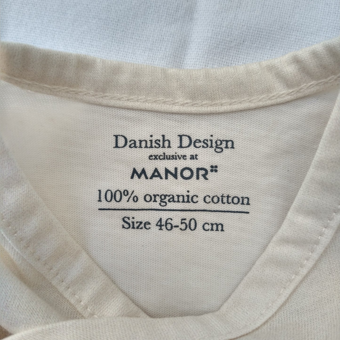Manor organic cotton onesie body - 0-3 mo / 46-50cm