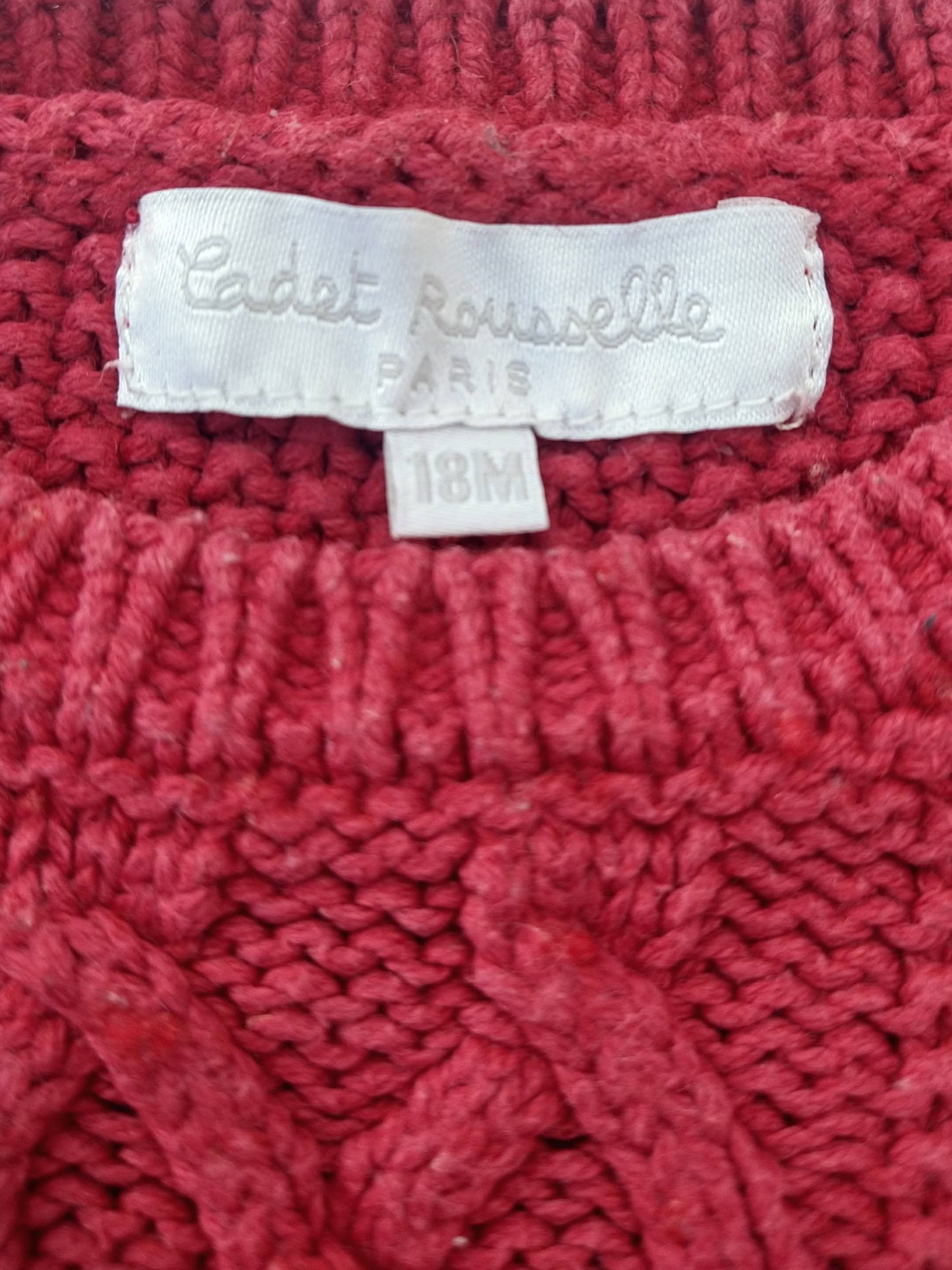 Cadette Rouselle Cotton Sweater - 18 mo