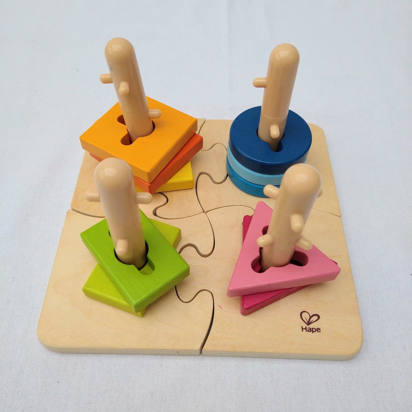 Hape stacking puzzle toy