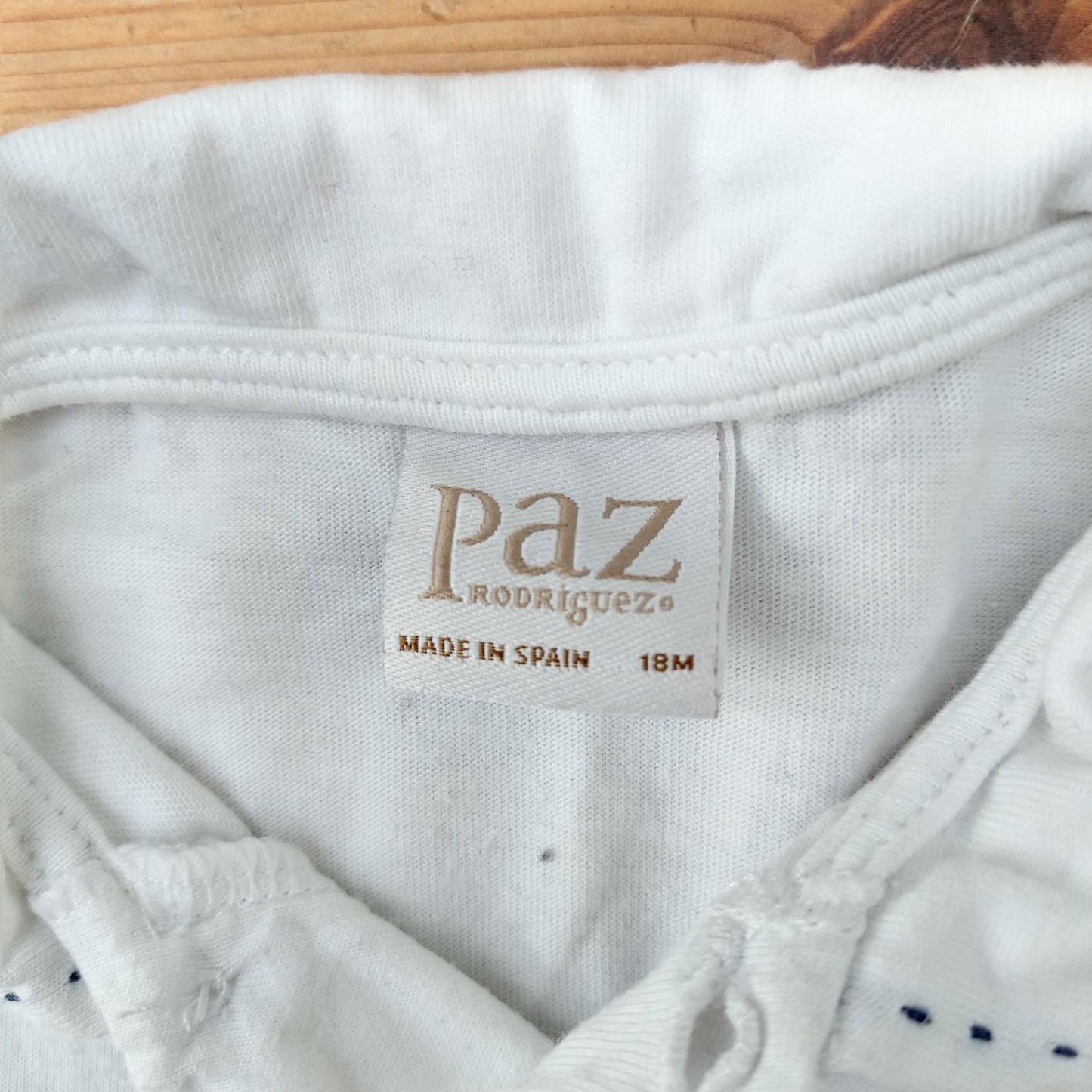 Paz Rodriguez cotton polo onesie body - 18 mo