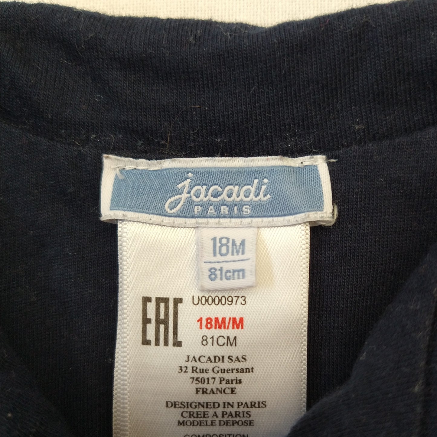 Jacadi button up jumper - 18 mo