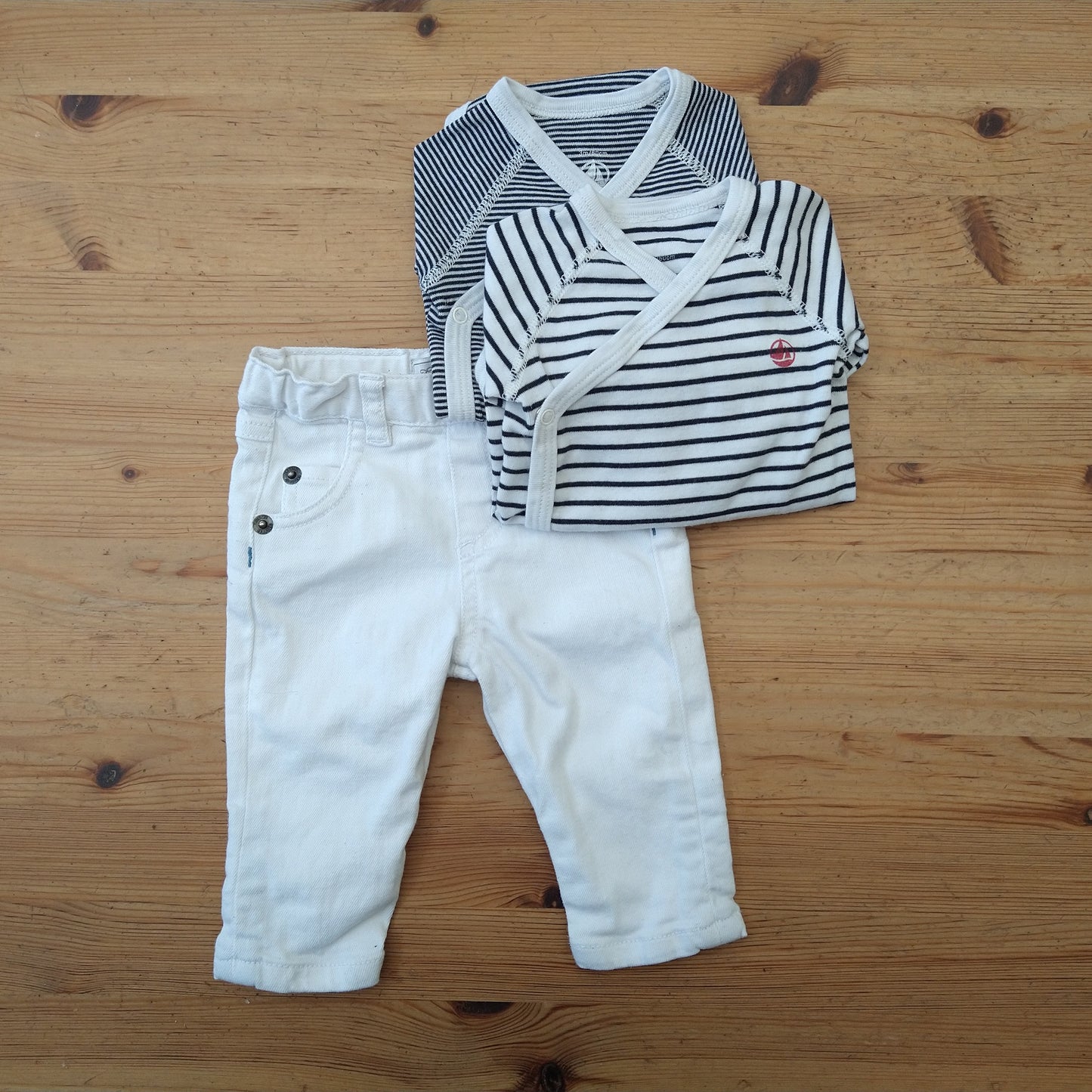 Ensemble body grenouillère Petit Bateau - 3 mois