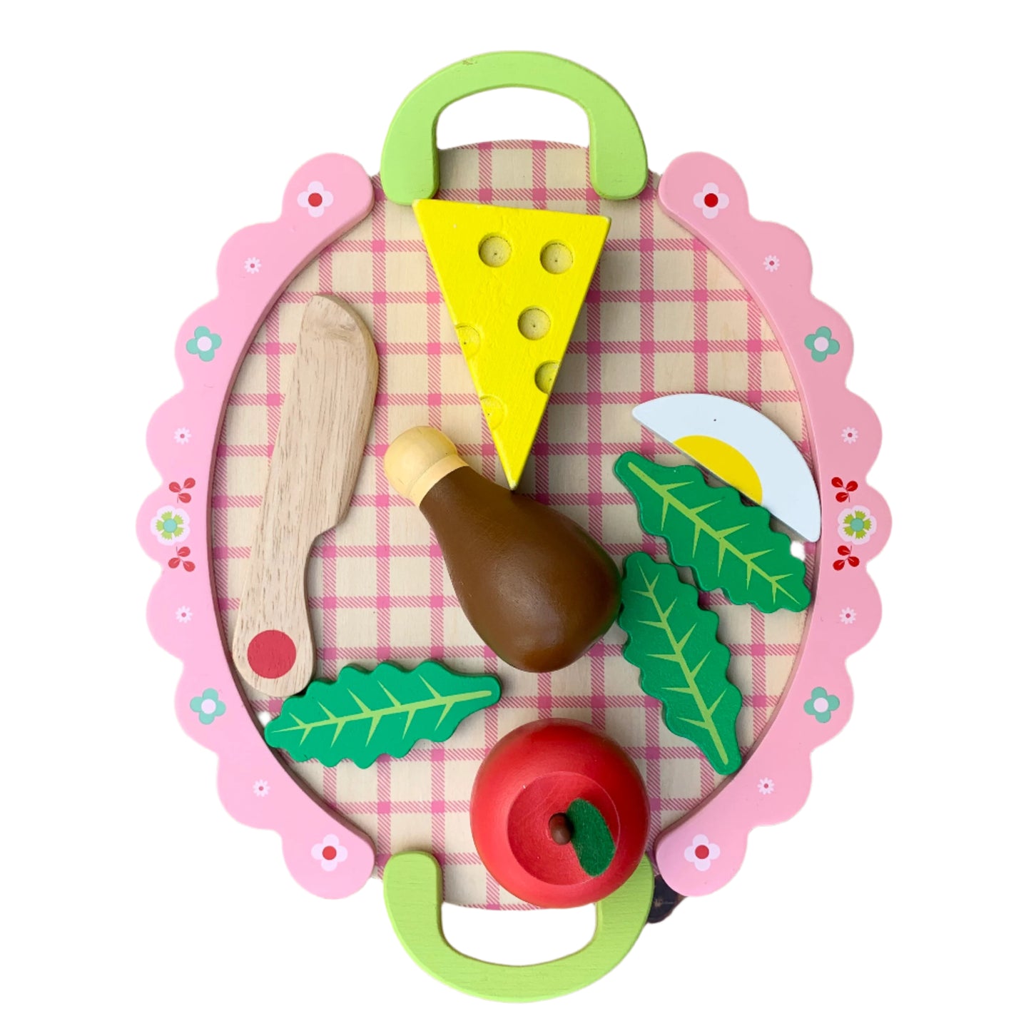 Janod wooden tray and food toy