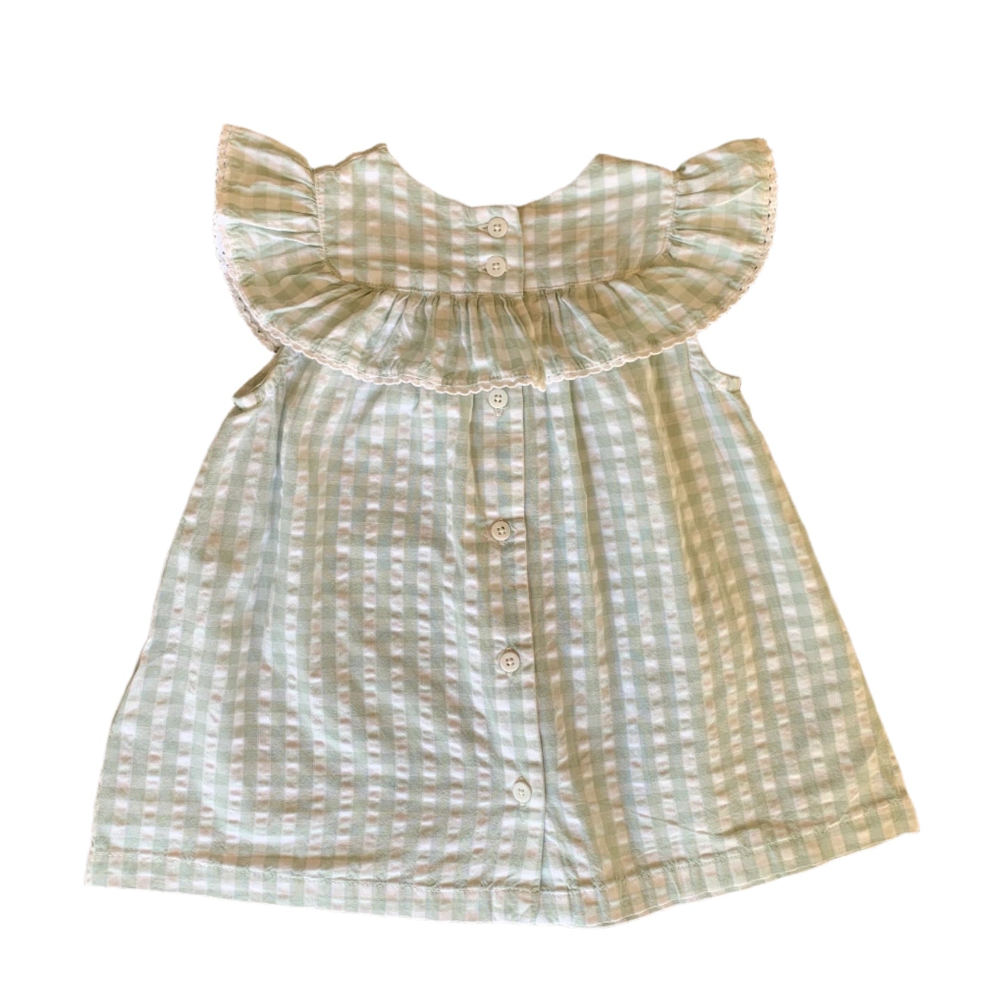Cyrillus plaid dress - 6 mo