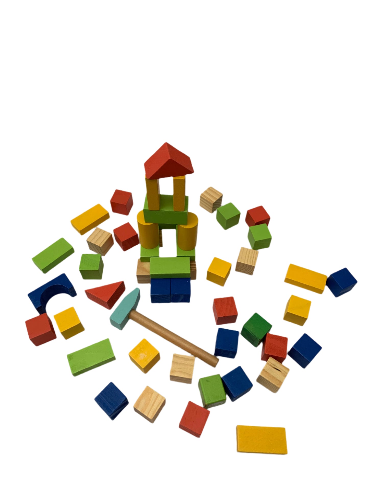 Wood building blocks toy