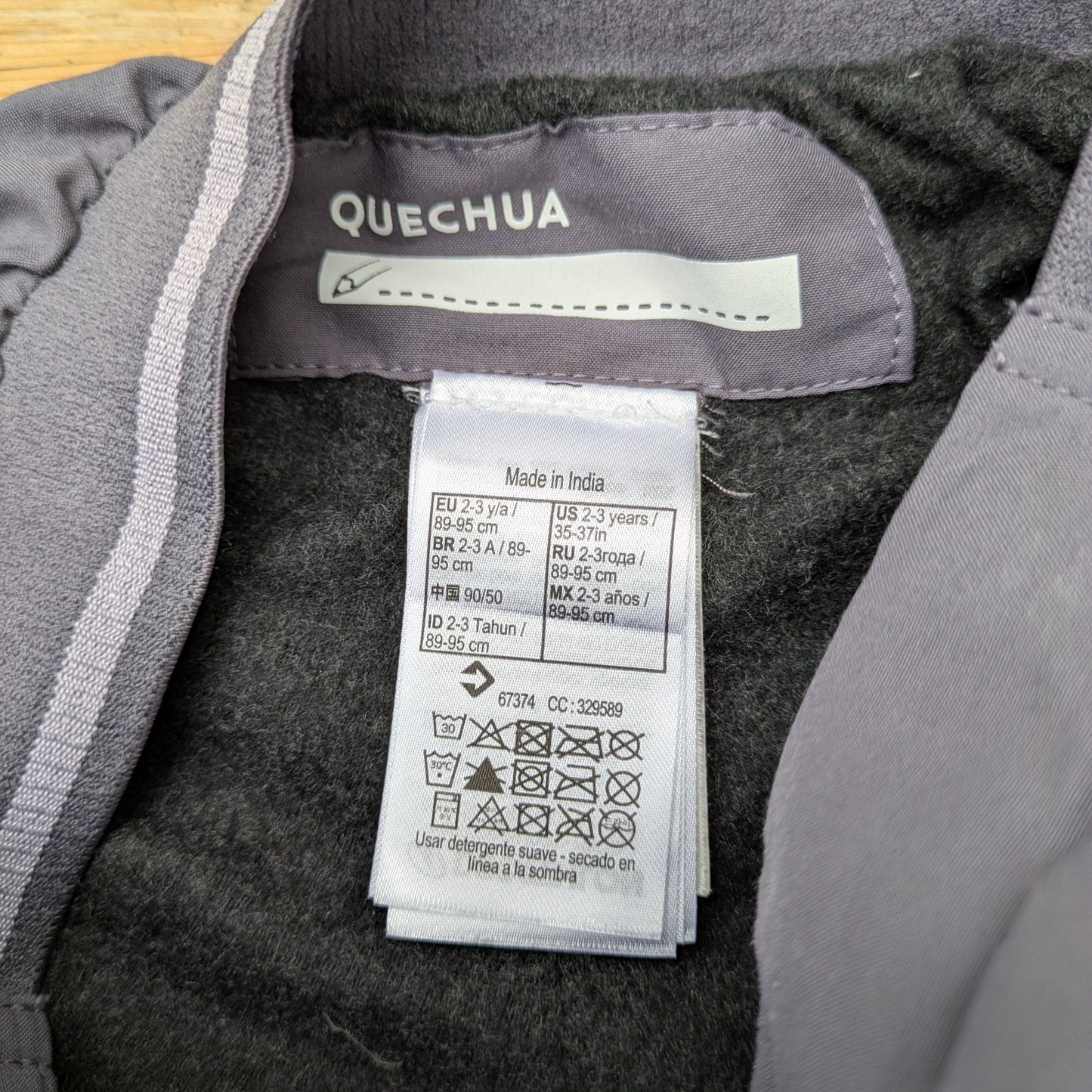 Pantalon doublé polaire Quechua - 18-24 mois