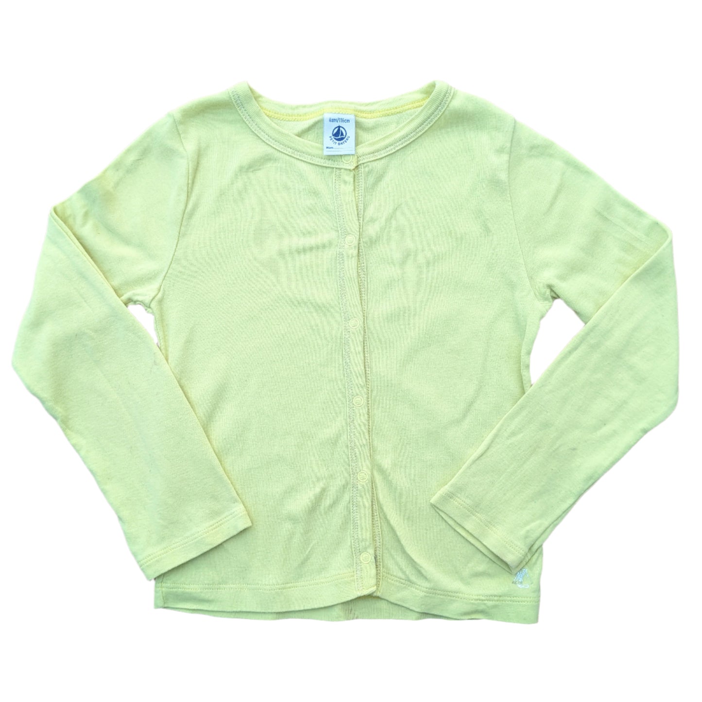 Petit Bateau yellow cardigan - 6 yrs / 116 cm