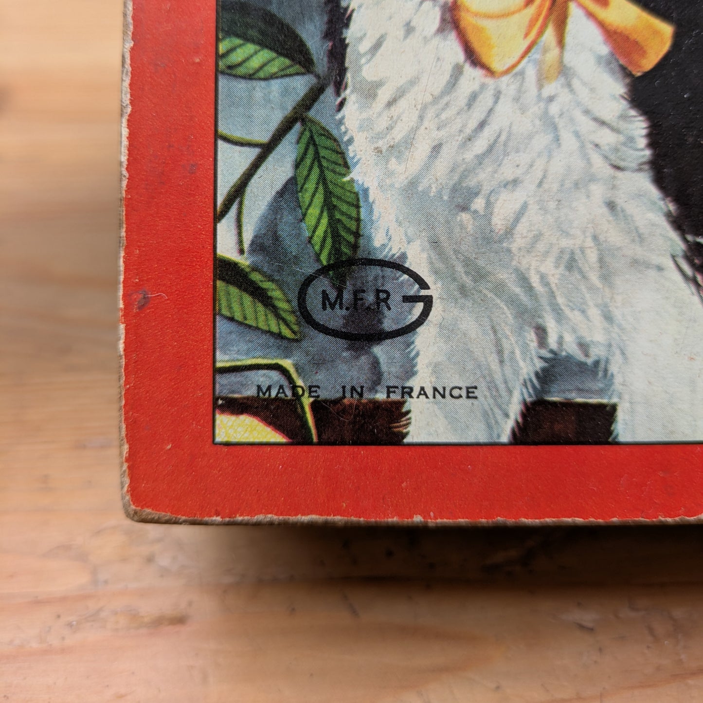 MFR Vintage wooden puzzle block game with kittens