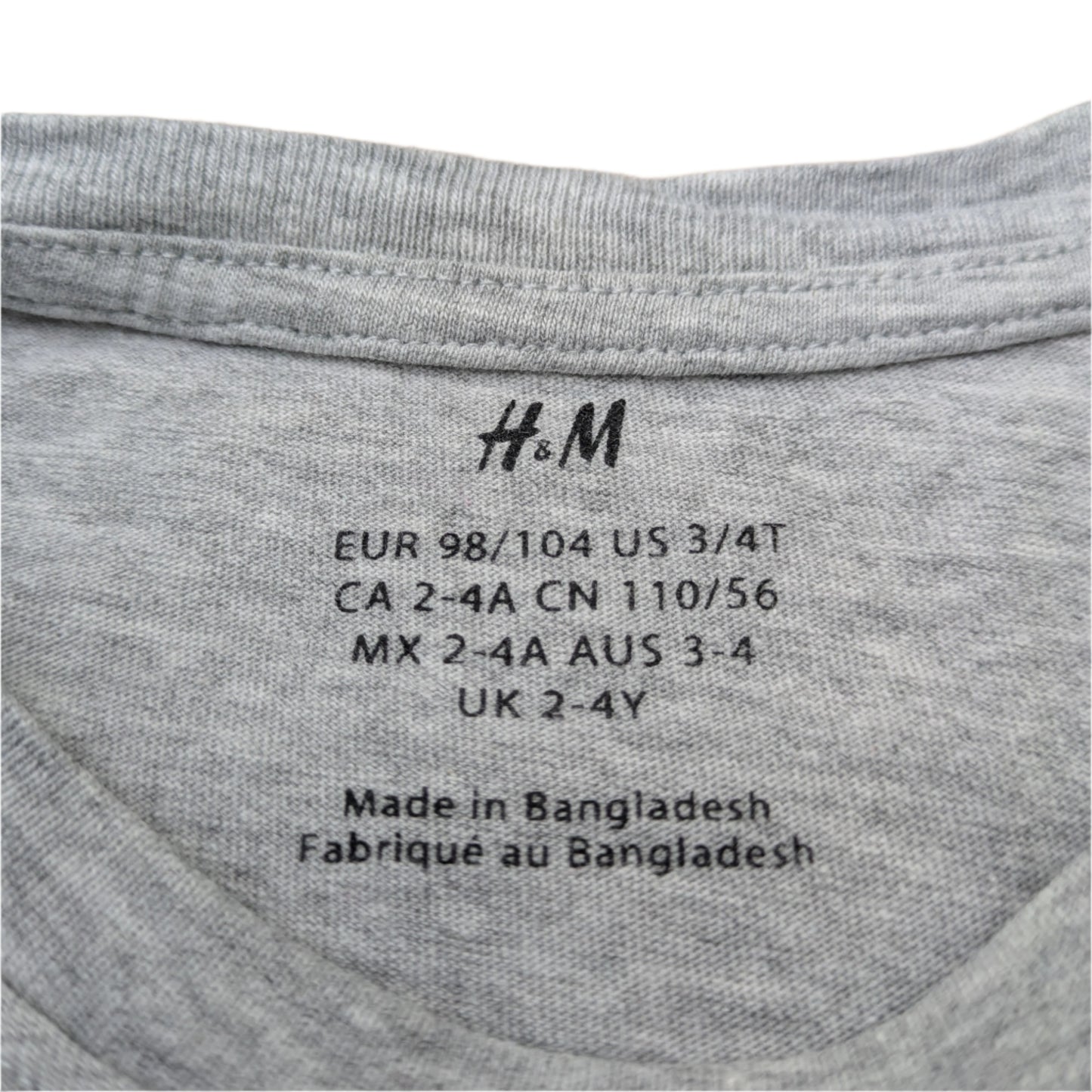 H&M grey shirt - 3-4 yrs / 98-104 cm
