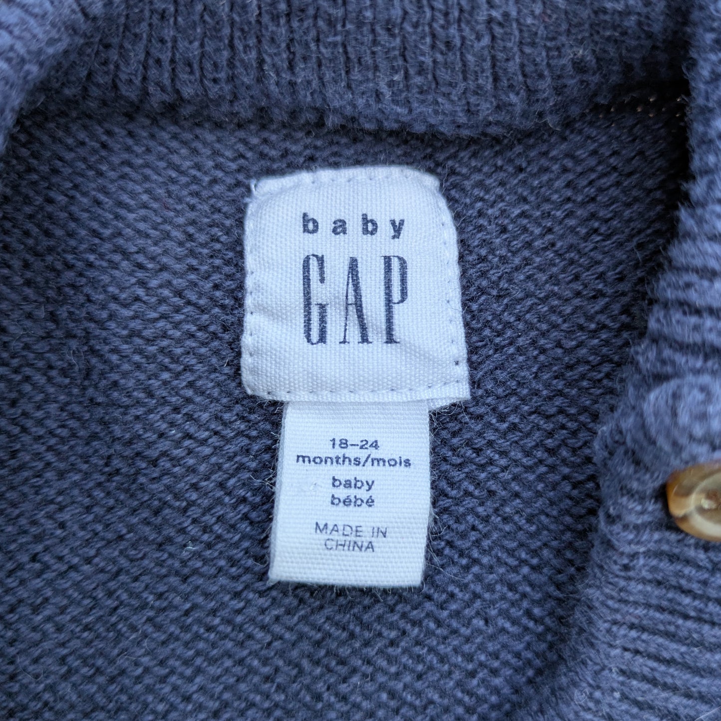 Baby Gap striped one-piece outfit - 18-24 mo