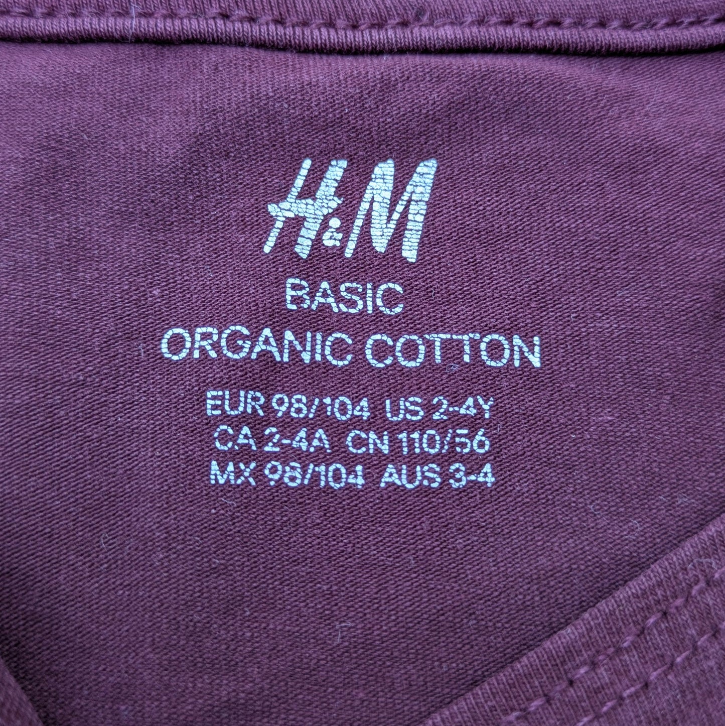 H&M purple shirt - 3-4 yrs / 98-104cm