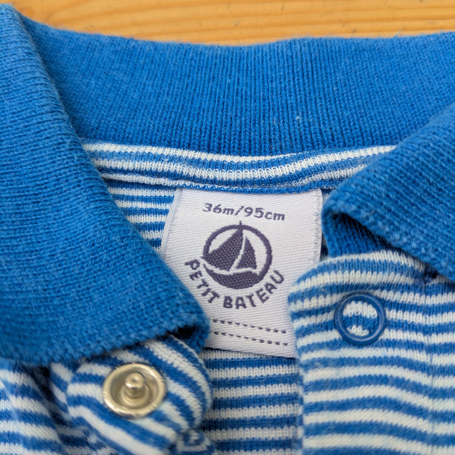 Petit Bateau onesie polo - 3 yrs