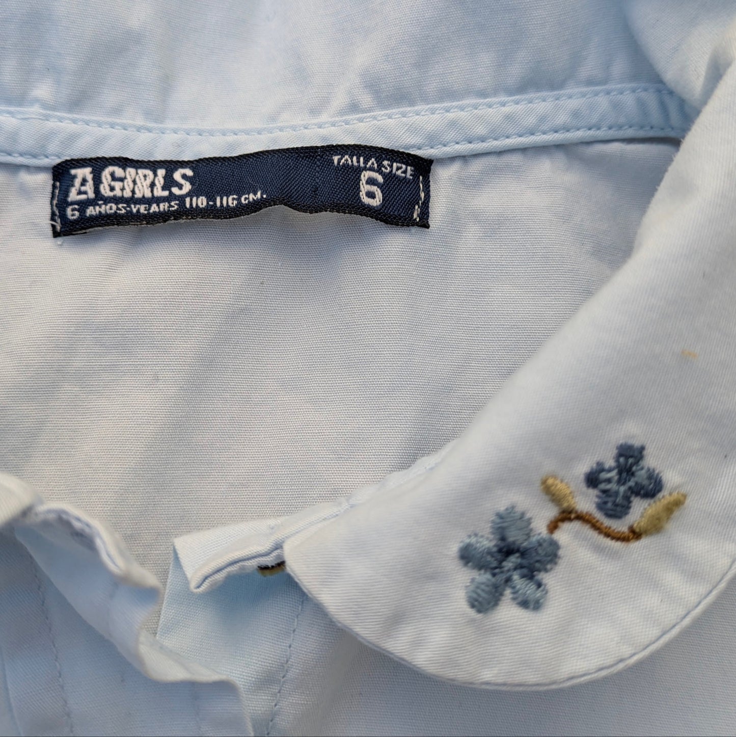 Chemisier à détails fleuris - 6 ans