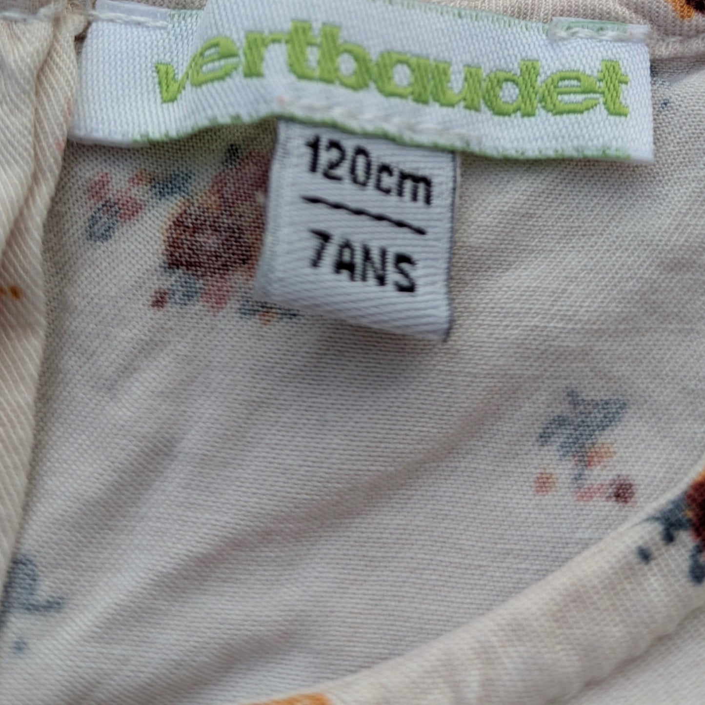 Vertbaudet Blumenbluse – 7 Jahre