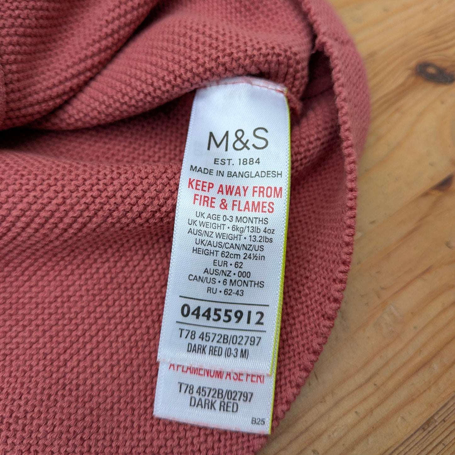 M&S knit sweater - 0-3 mo / 62 cm