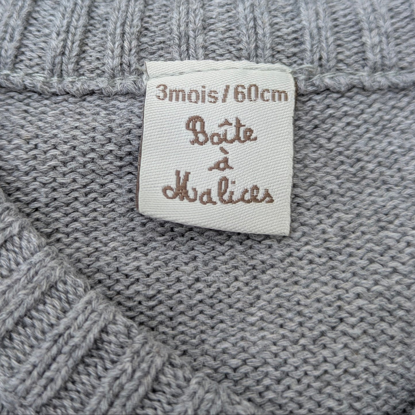 Boite a Malices knit sweater - 3 mo / 60 cm