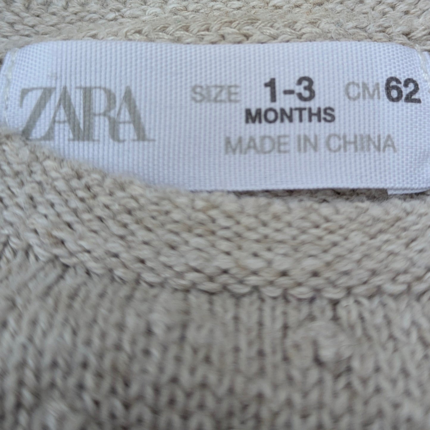 Zara knit sweater - 1-3 mo / 62 cm