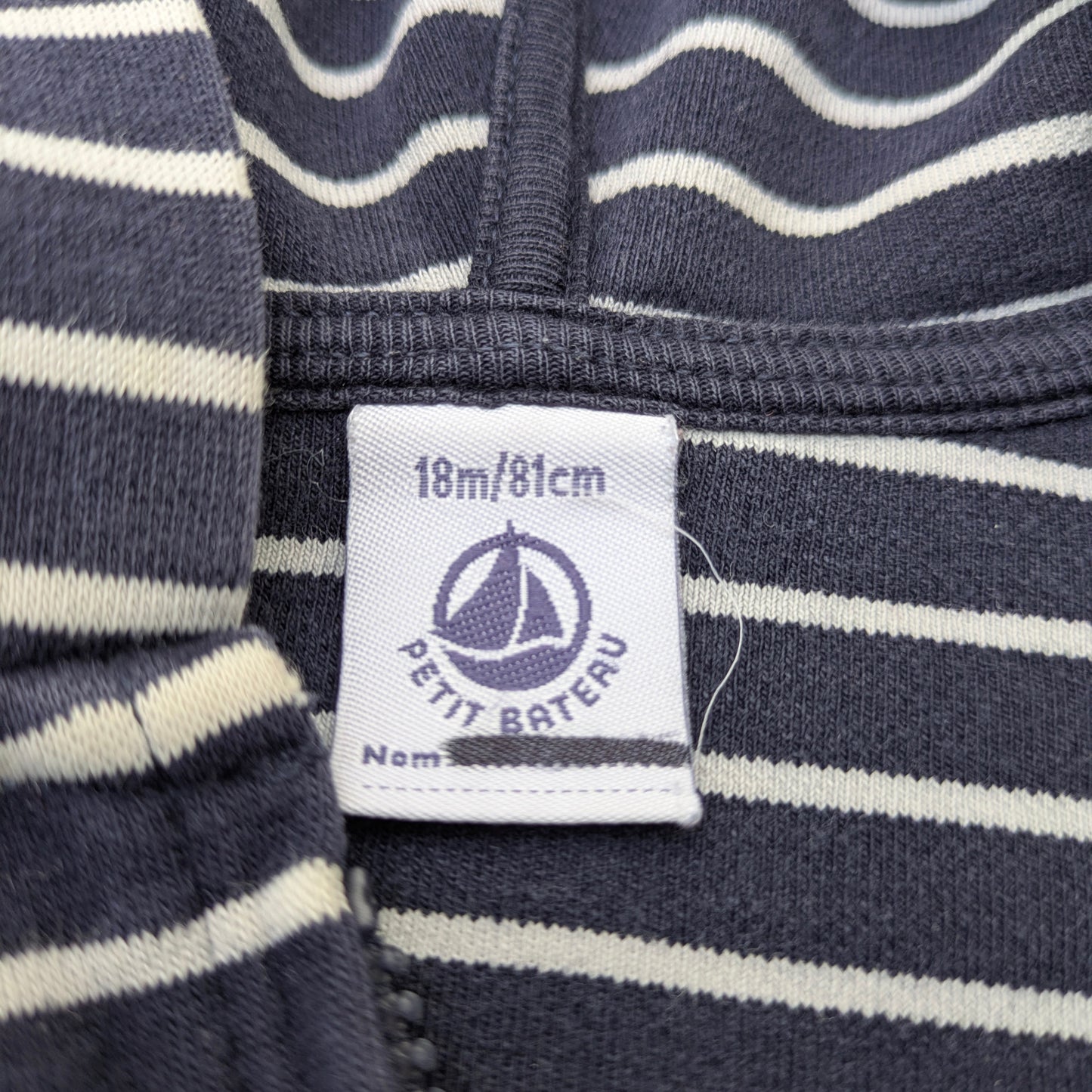 Petit Bateau zip-up hoodie - 18 mo / 81 cm