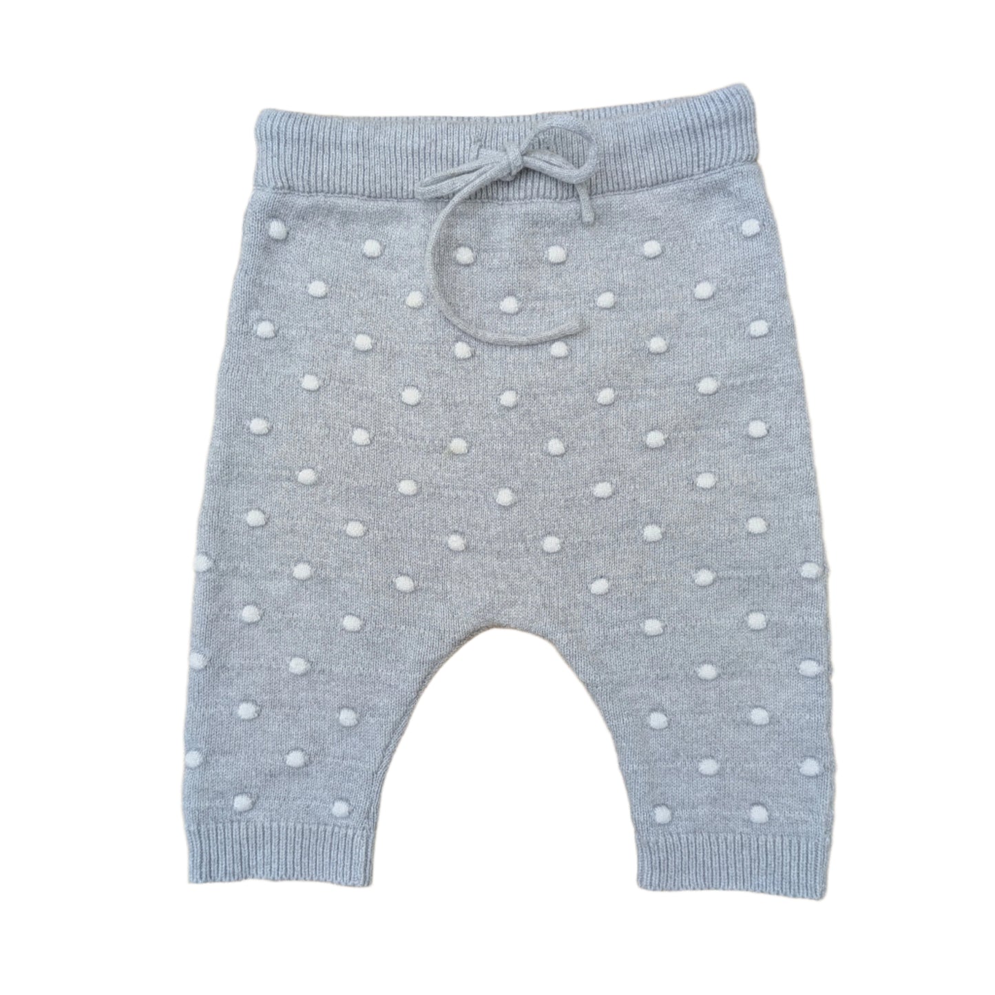Smile grey pants- 0-3 mo / 62 cm