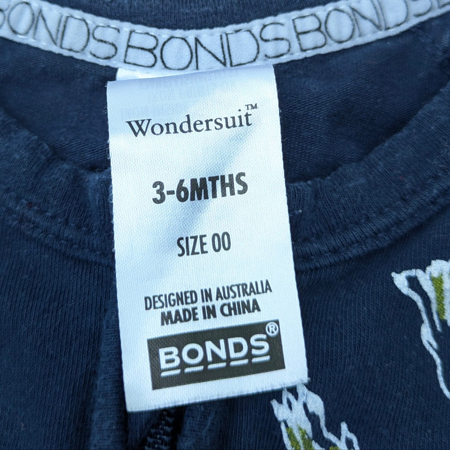 Bonds Wondersuit Cotton Pyjamas- size 3-6 mo