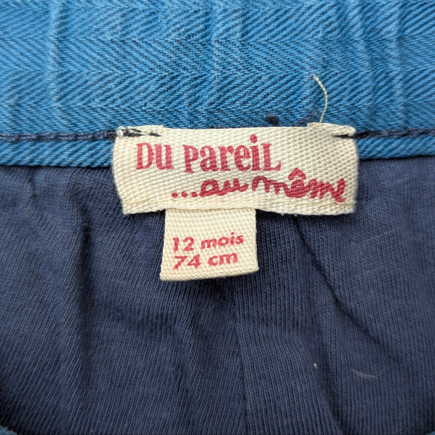 du pareil au meme pants - 12mo