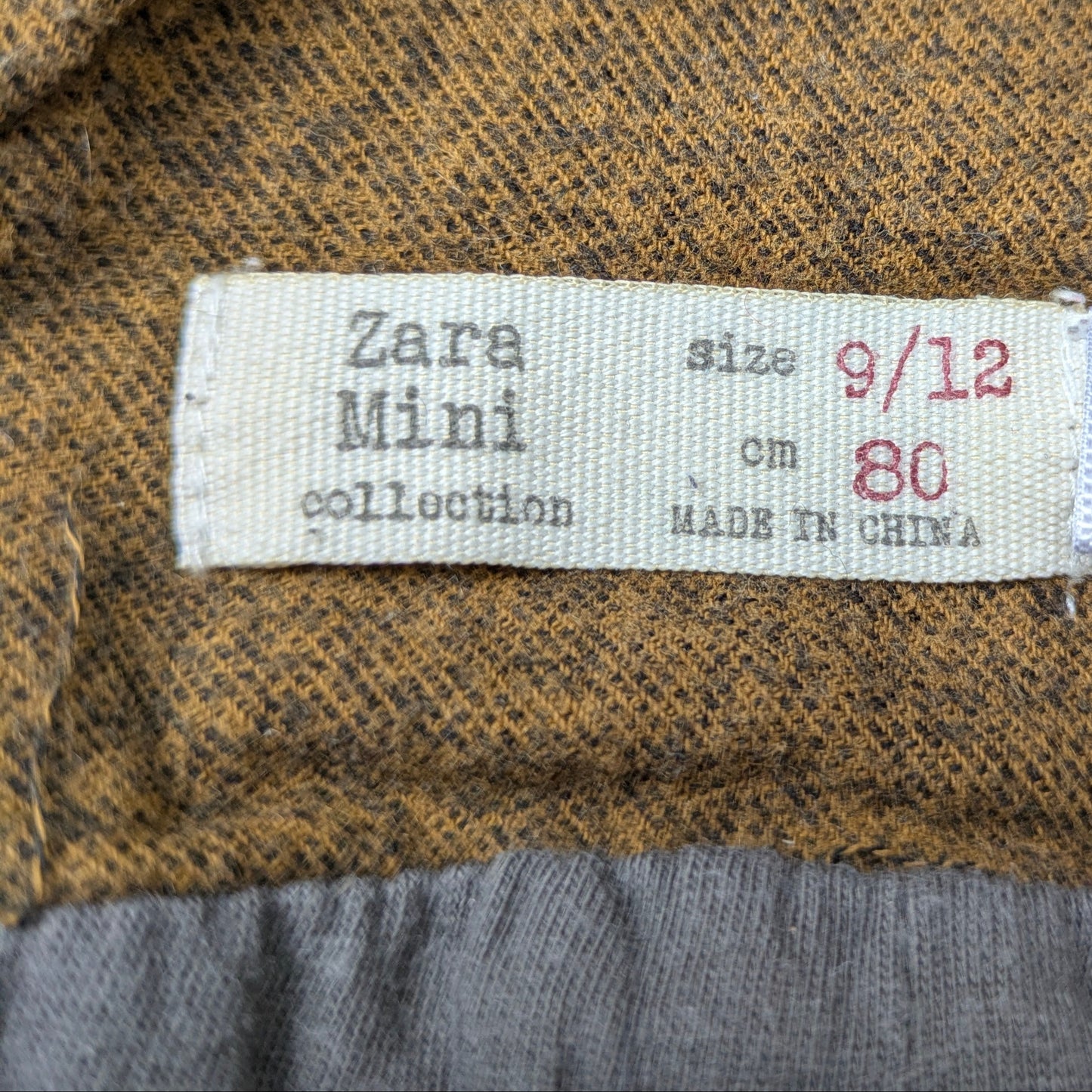 Zara lined cotton overalls - 9-12 mo