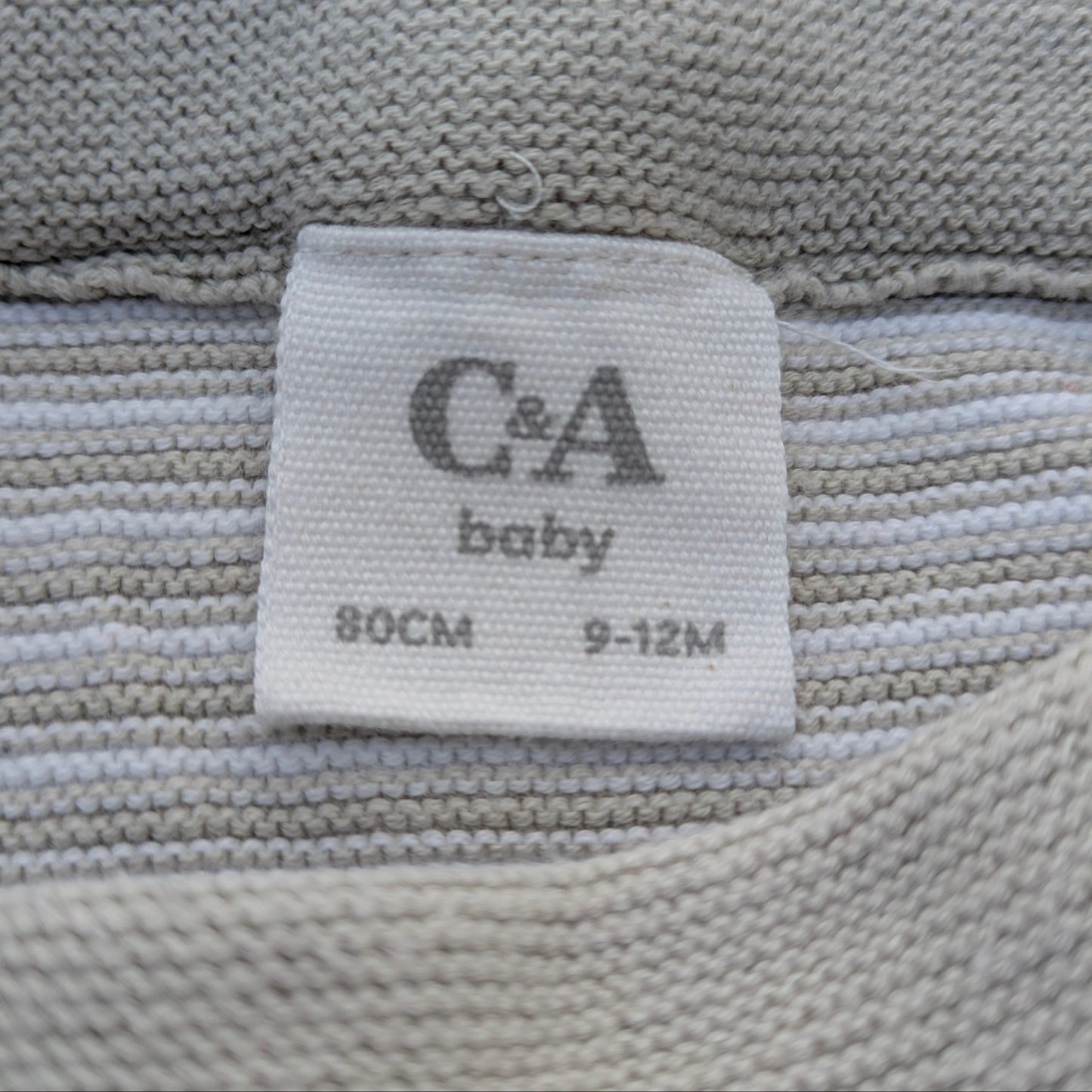 C&A striped cotton pants - 9-12 mo / 80 cm