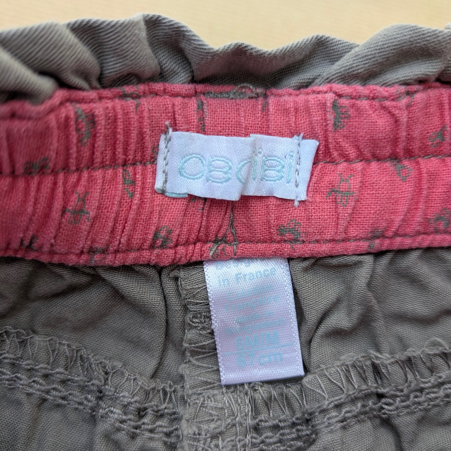 Obaibi trousers- 6 mo / 67cm