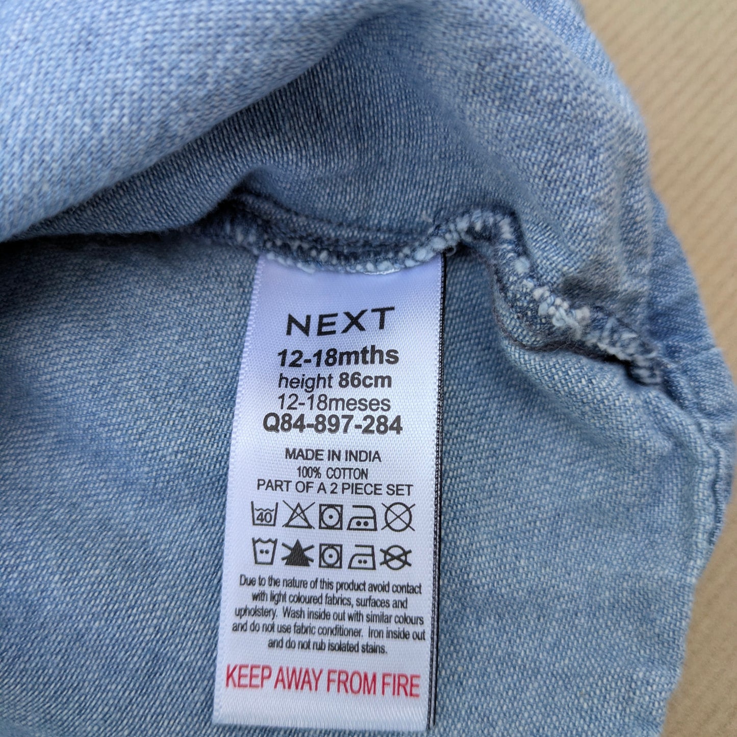 Next denim shirt - 12-18 mo / 86cm