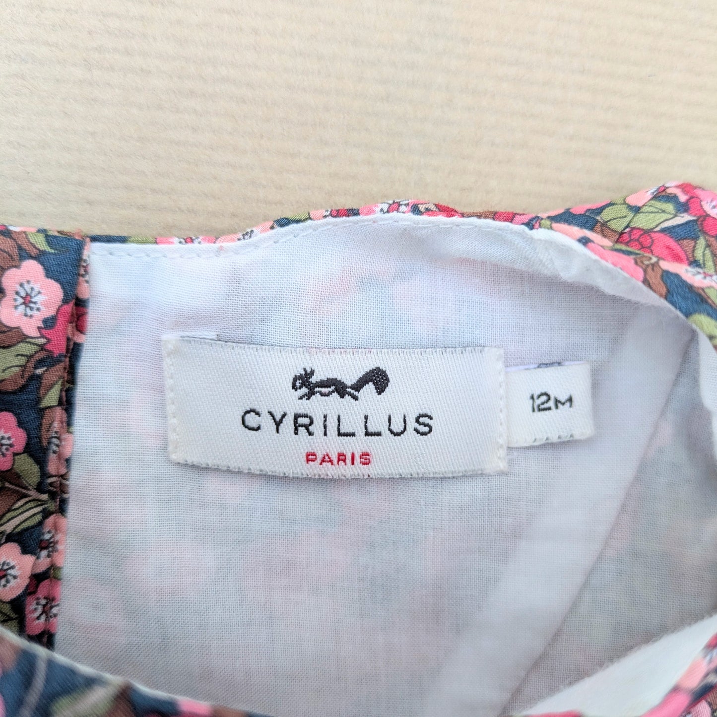 Cyrillus floral dress - 12 mo