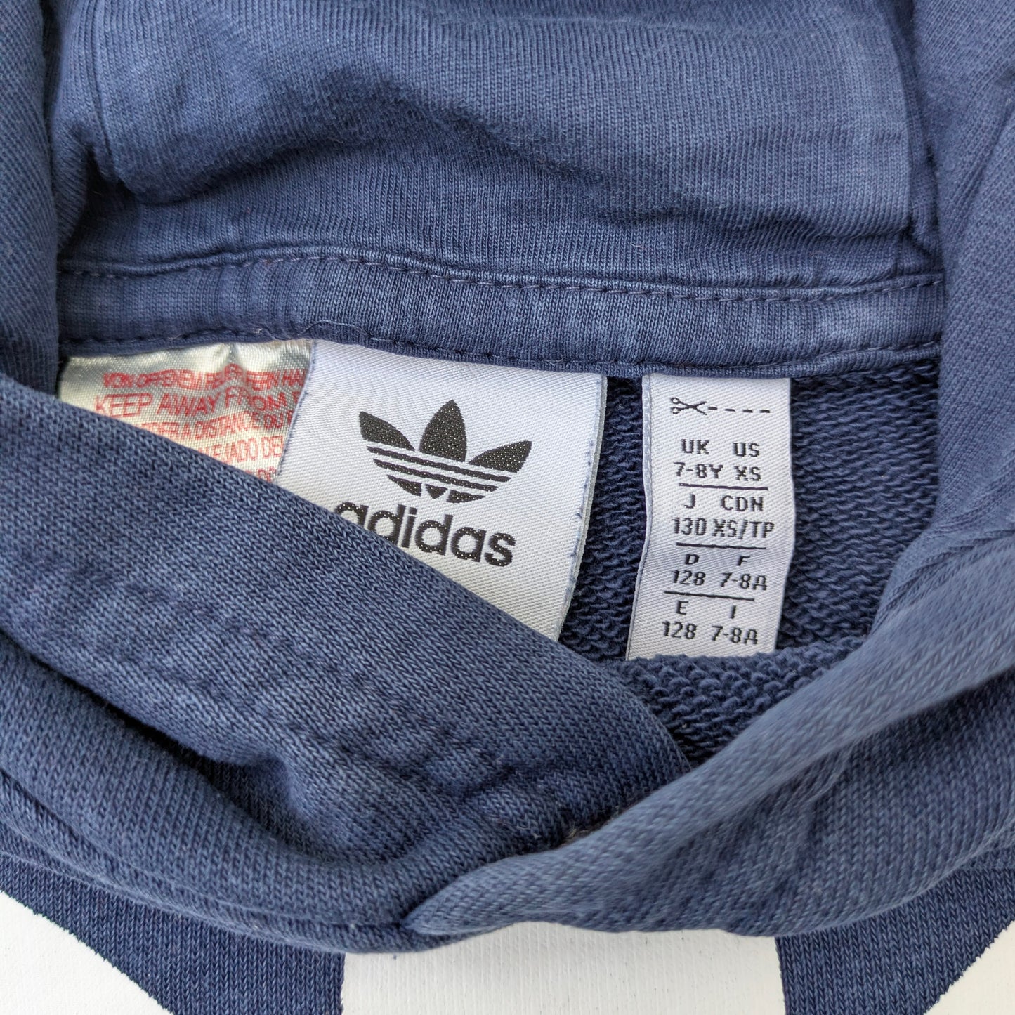 Adidas hooded sweatshirt - 7-8 yr