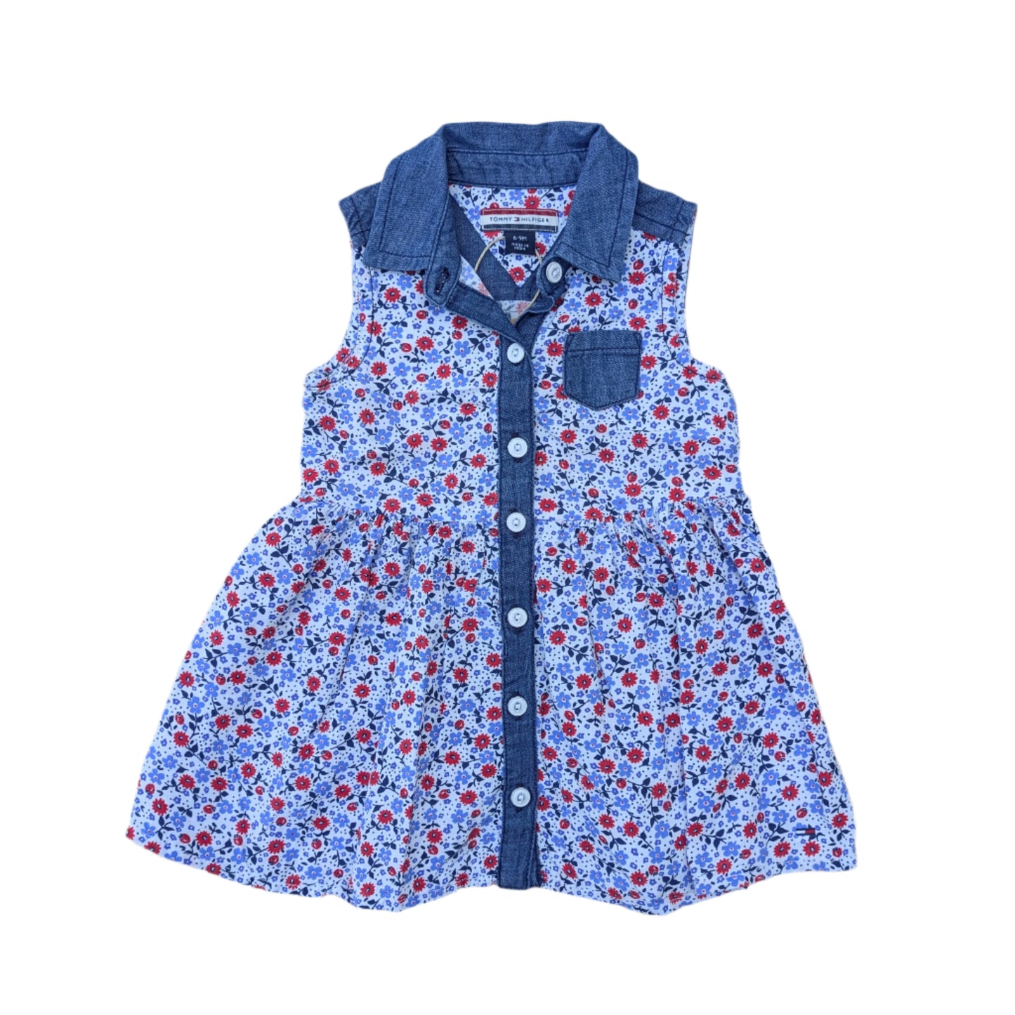 Tommy Hilfiger floral dress - 6-9 mo