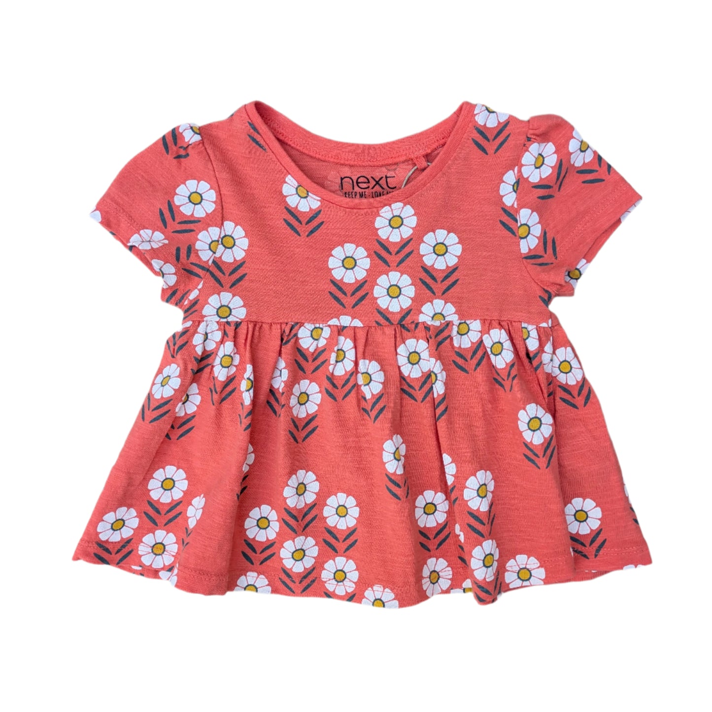 Next cotton flower dress - 9-12 mo