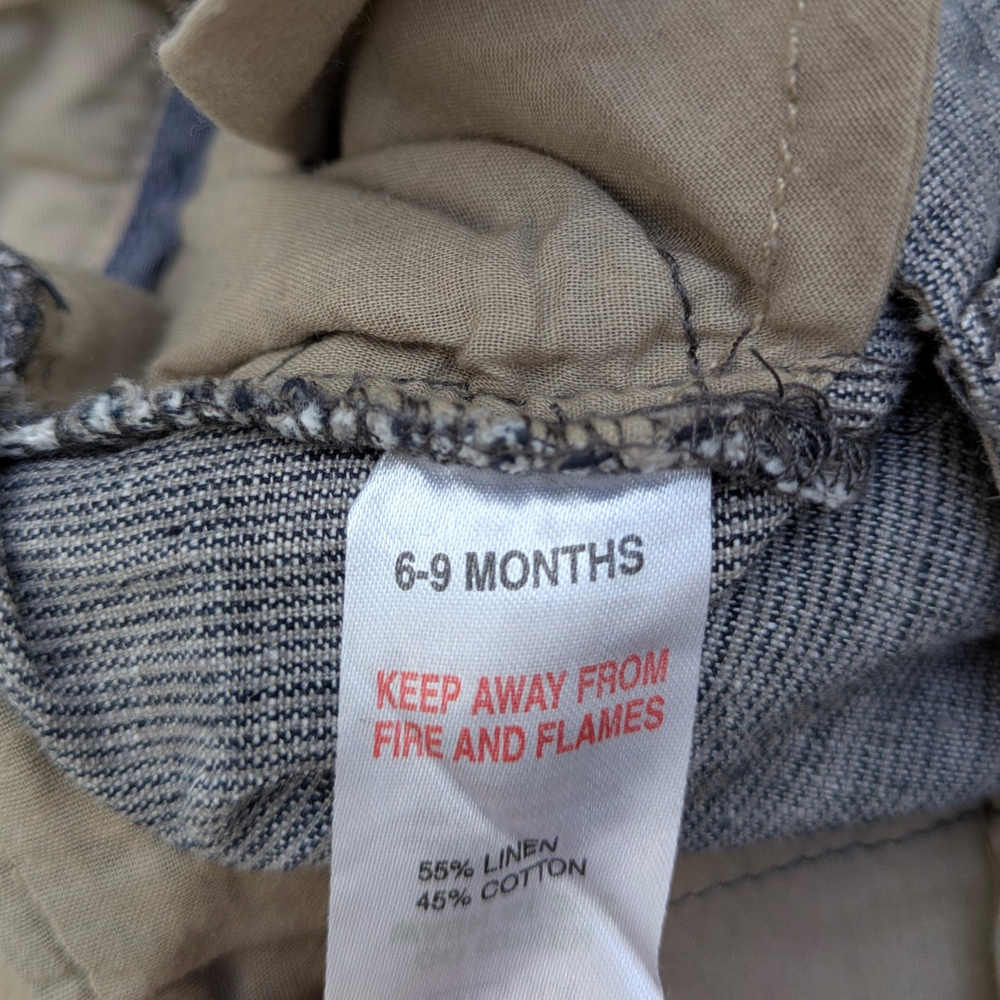 Linen and cotton trousers - 6-9-mo