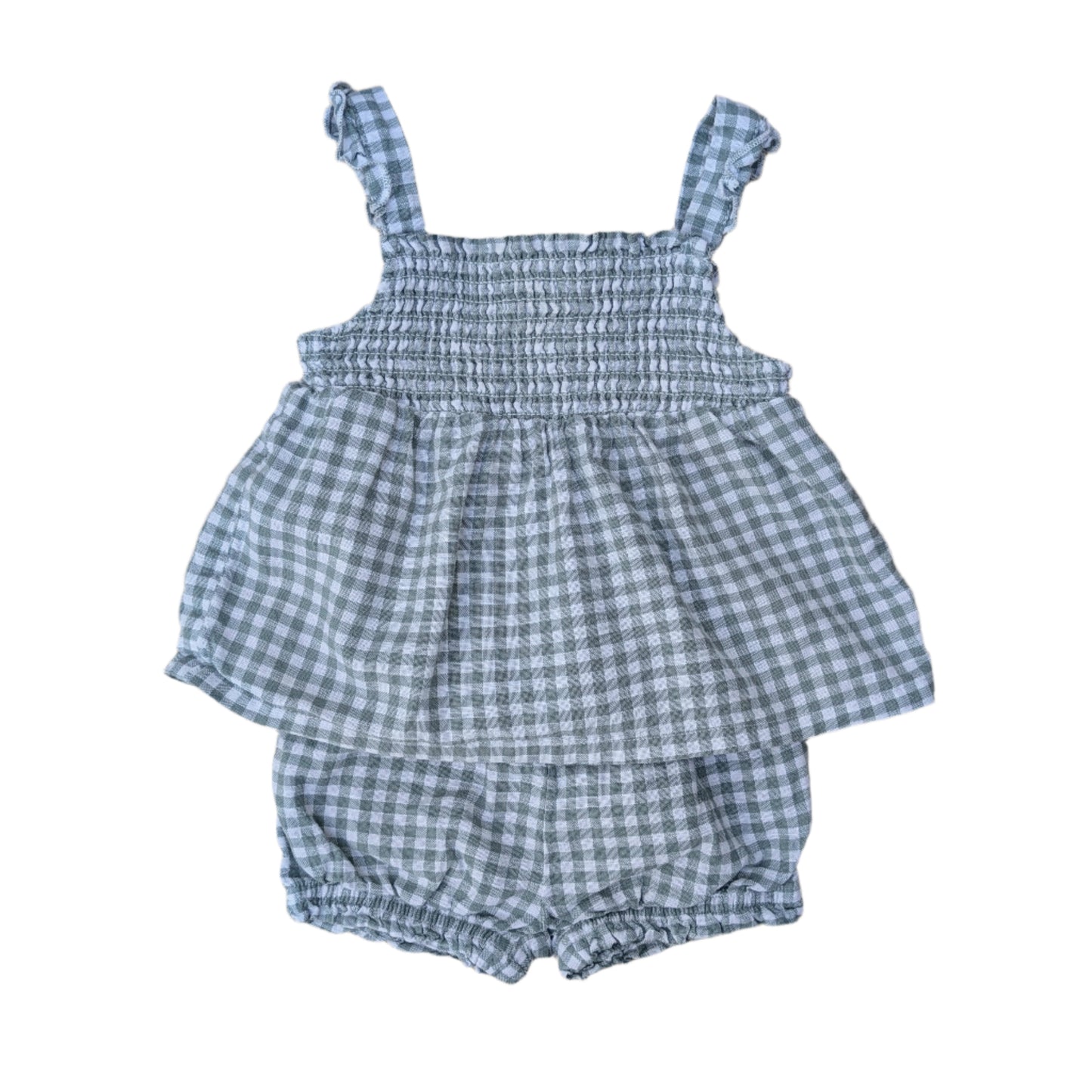 C&A cotton romper set - 6-9 mo
