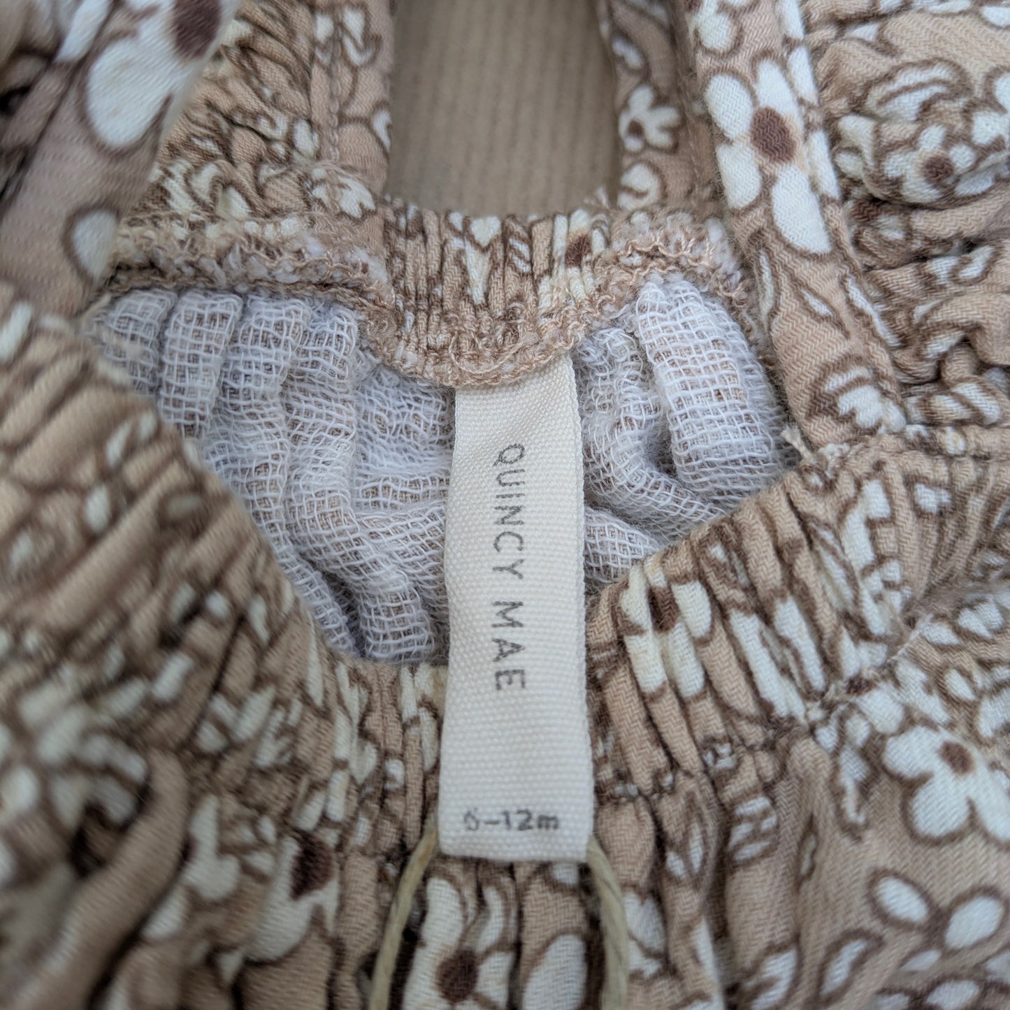 Quincy Mae cotton romper set - 6-12 mo