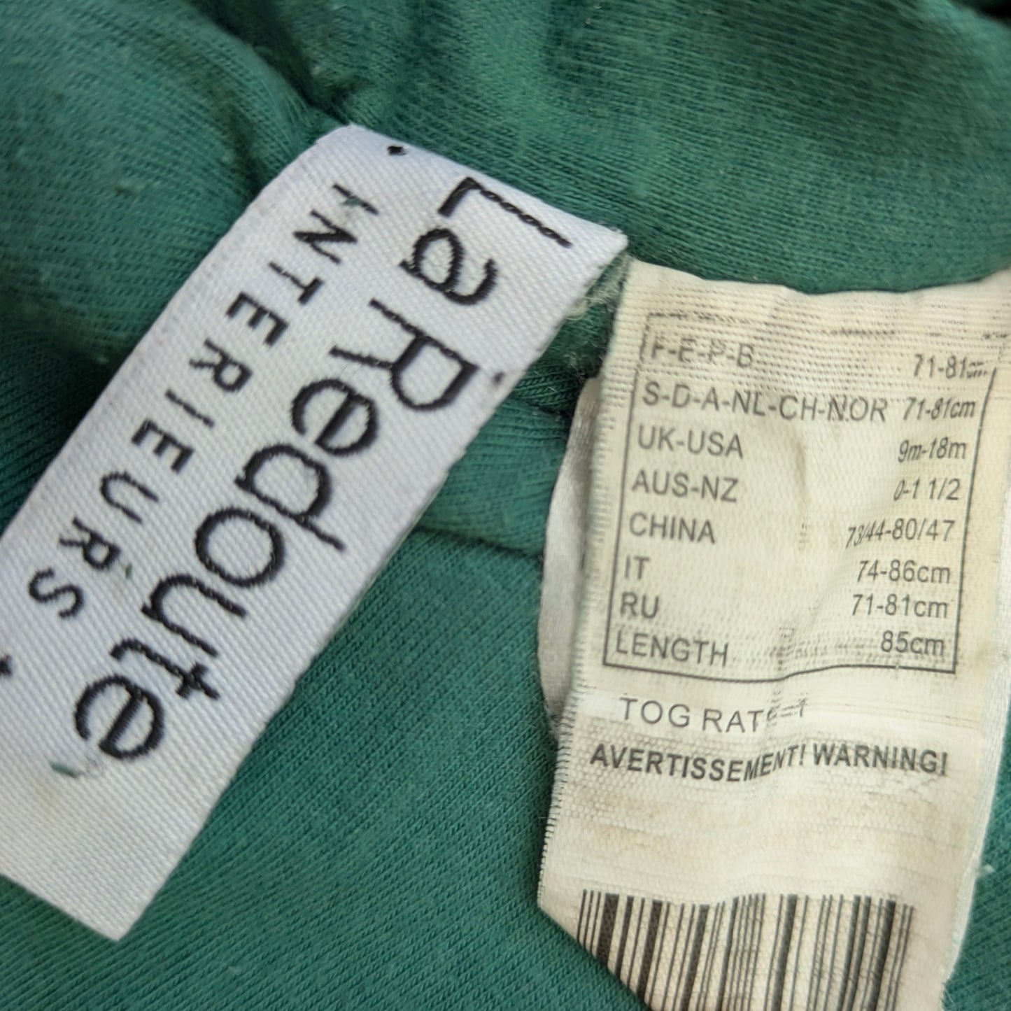 La Redoute sleep sack - 9-18 mo / 71-81 cm