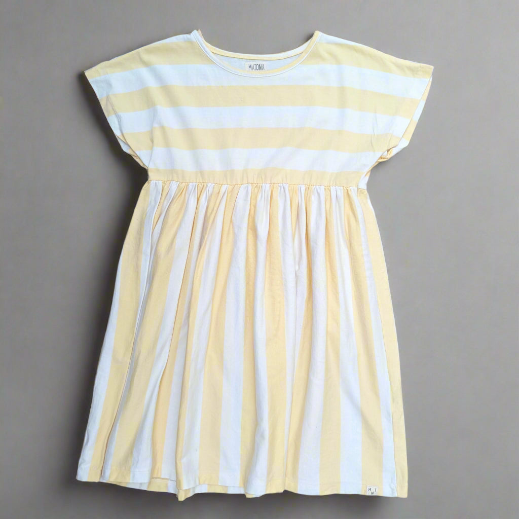 Matona striped dress - 7-8 years