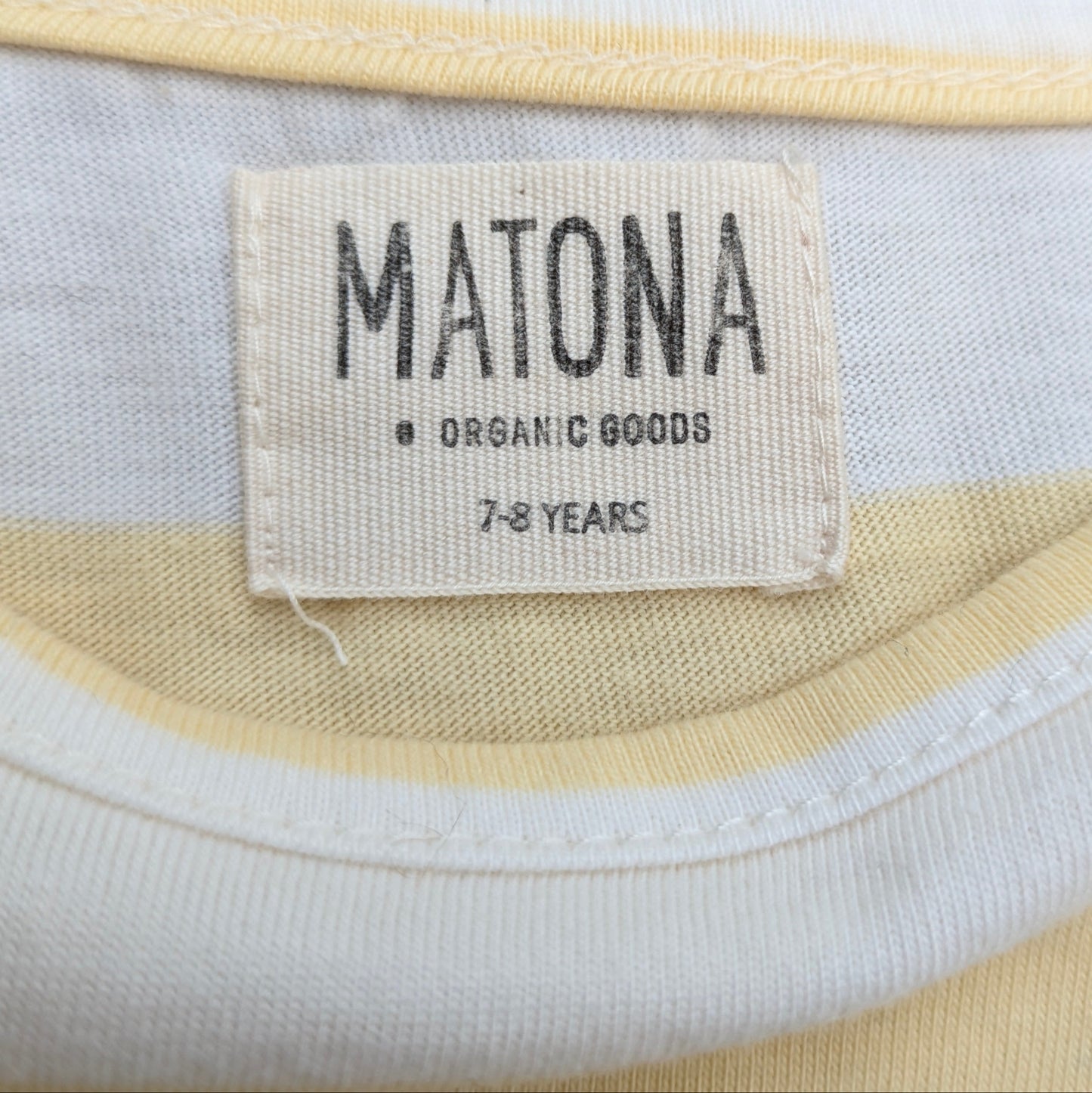 Matona striped dress - 7-8 years