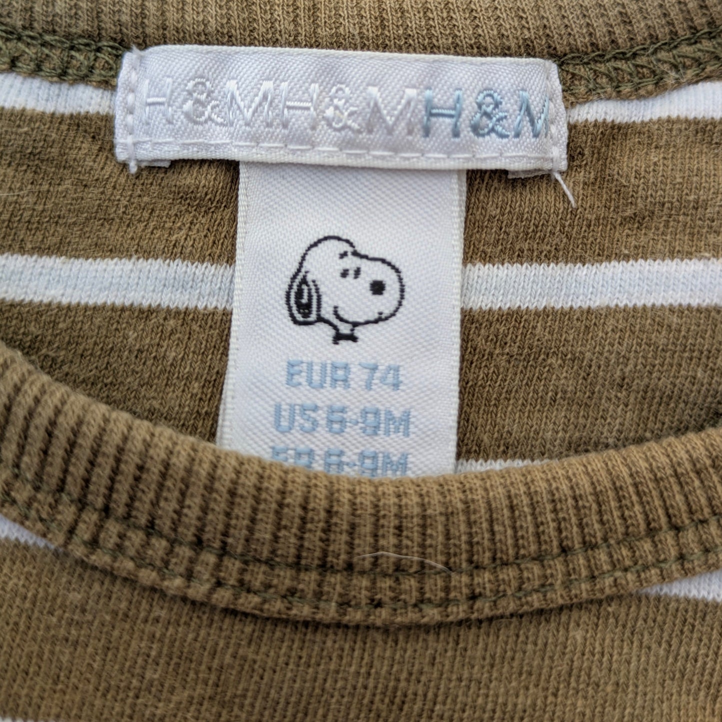 H&M snoopy shirt - 6-9 mo / 74 cm