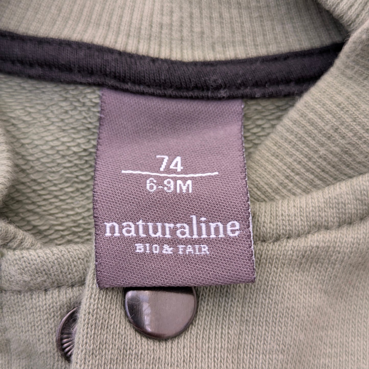 Naturaline button-up sweater -6-9 mo / 74 cm
