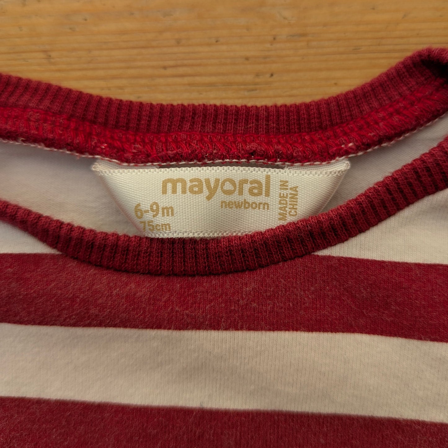 Mayoral striped shirt with stars - 6-9 mo / 75cm