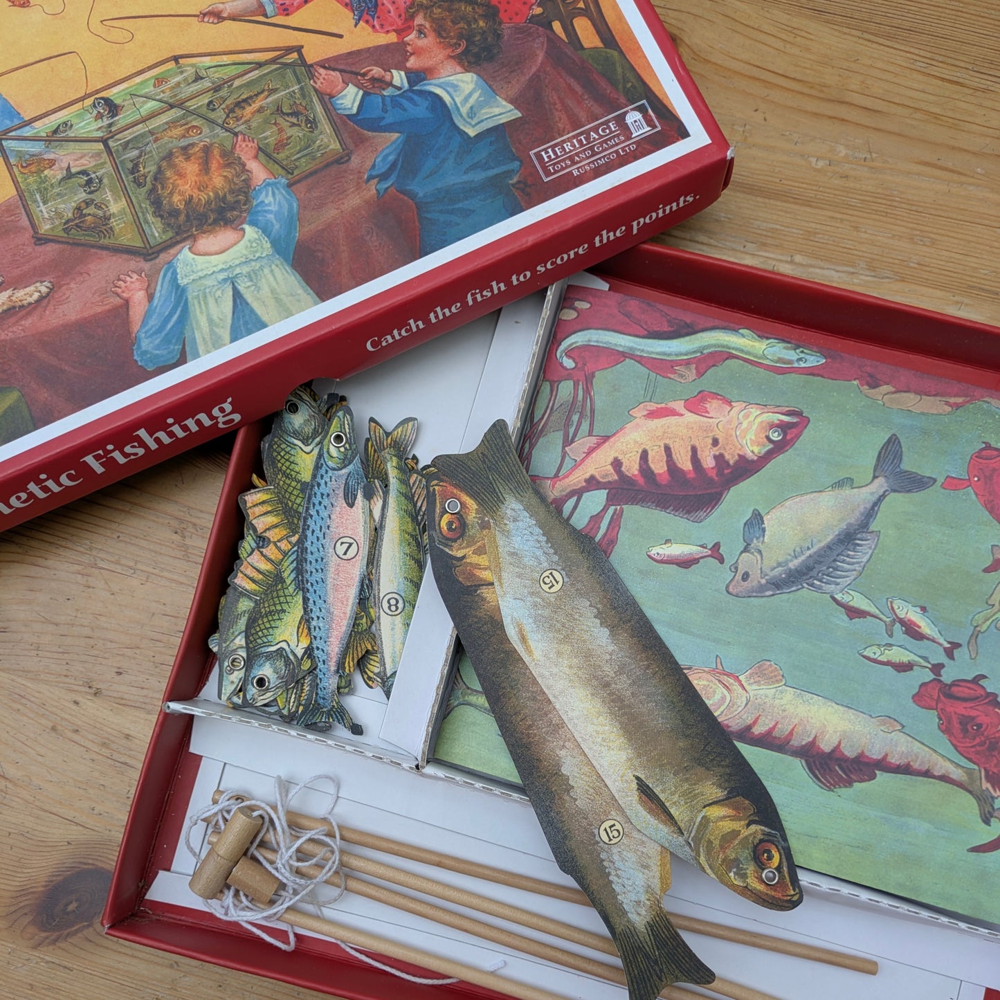 Magnetic fishing game