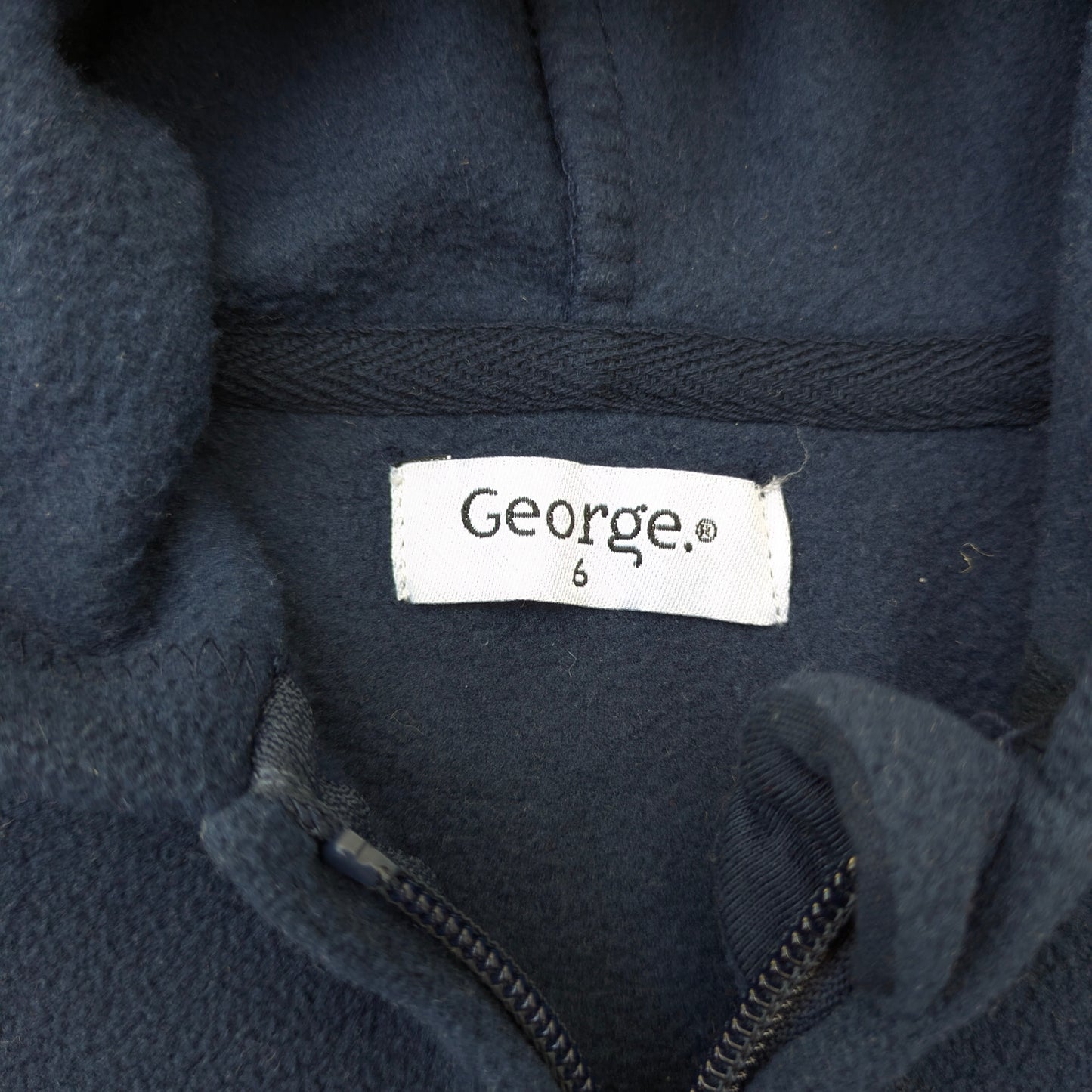 George zip-up fleece- 6 yrs