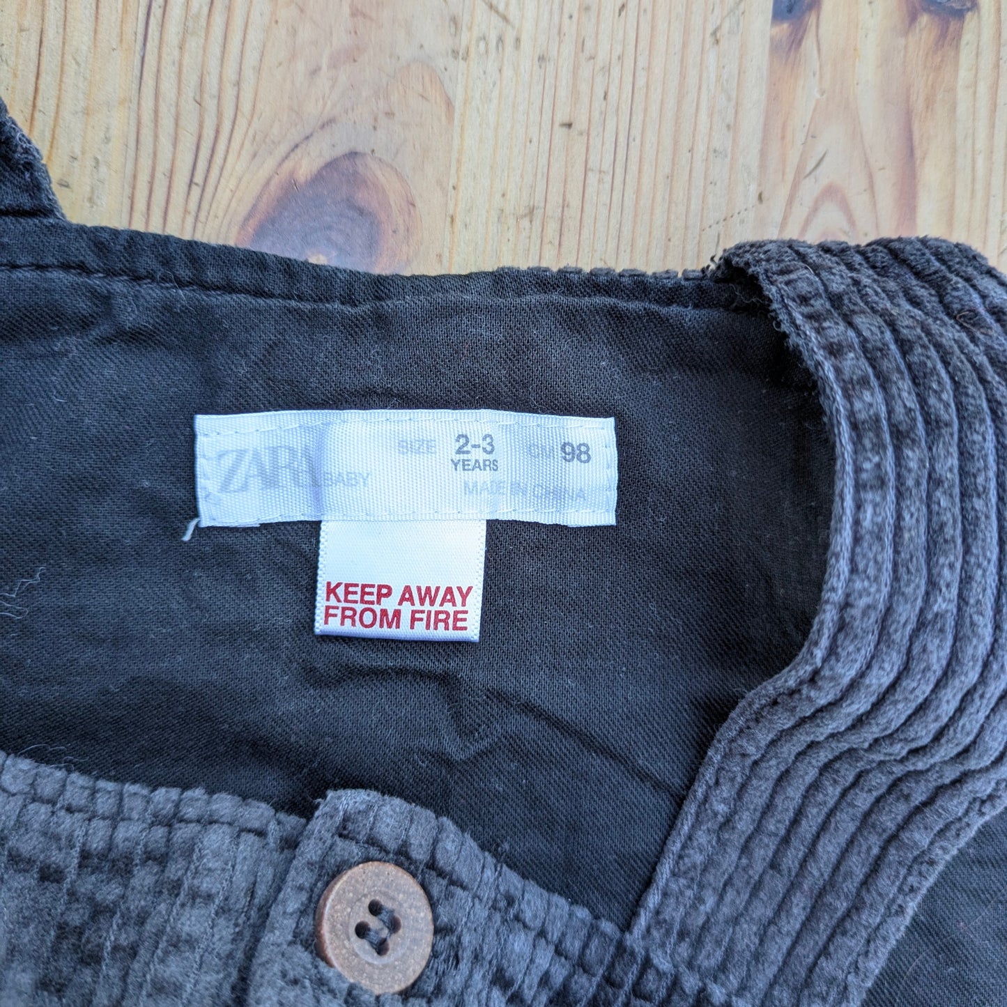 Zara Corduroy Overalls - 2-3 years / 98cm