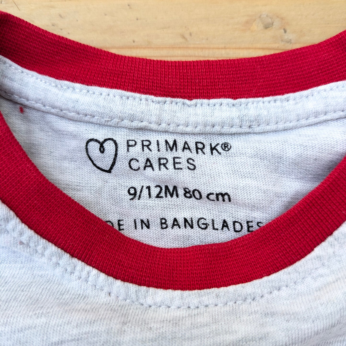 Primark raglan shirt - 9-12 mo / 80 cm